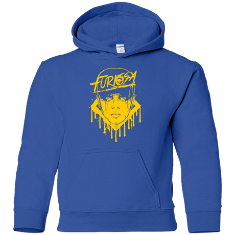 Sweatshirts Royal / YS Furiosa Yellow Youth Hoodie