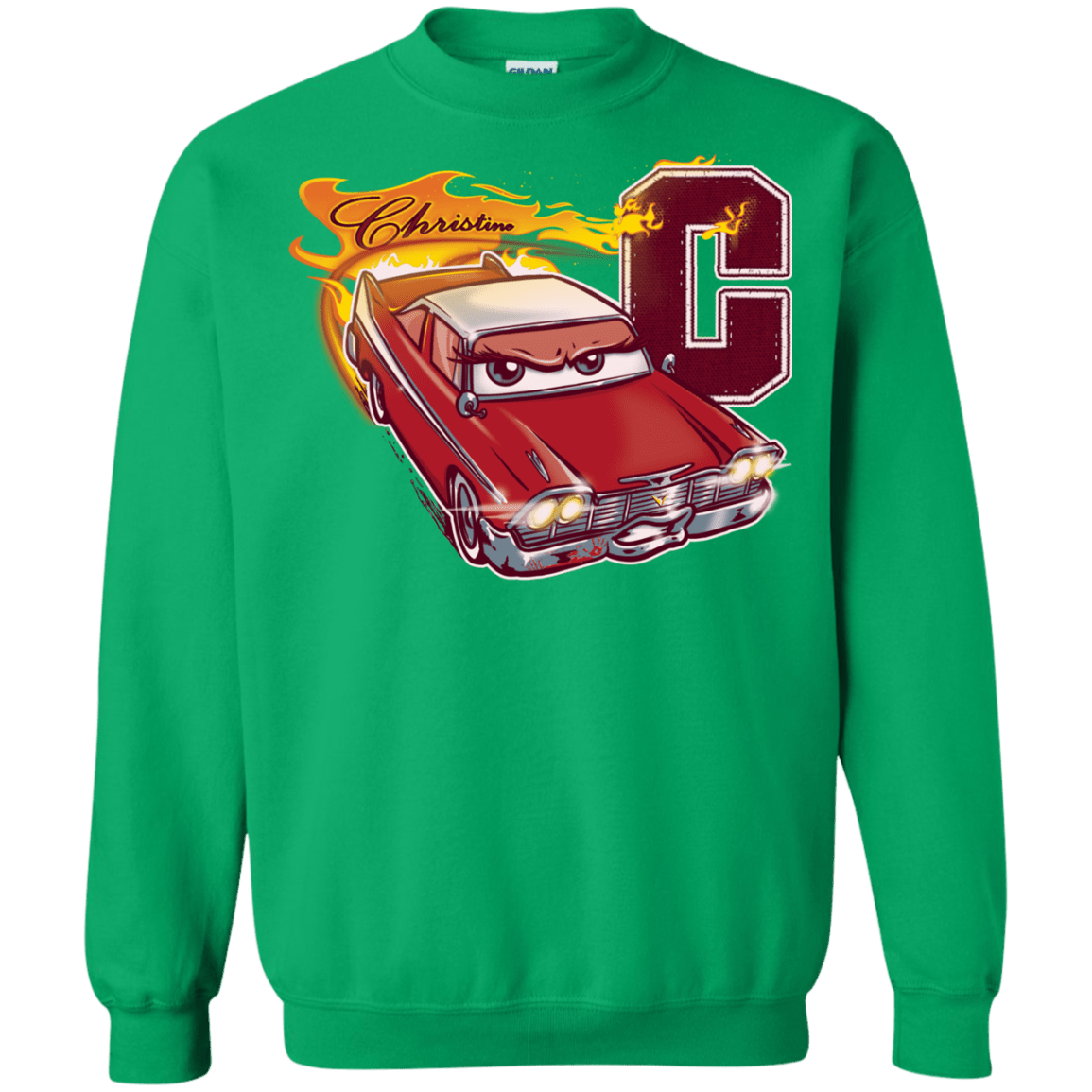 Sweatshirts Irish Green / Small Fury And Fire Crewneck Sweatshirt