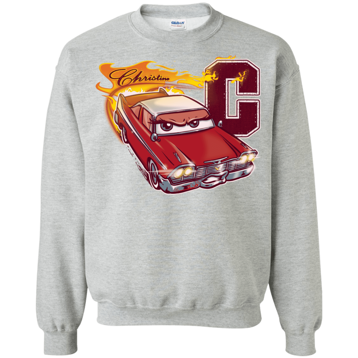 Sweatshirts Sport Grey / Small Fury And Fire Crewneck Sweatshirt