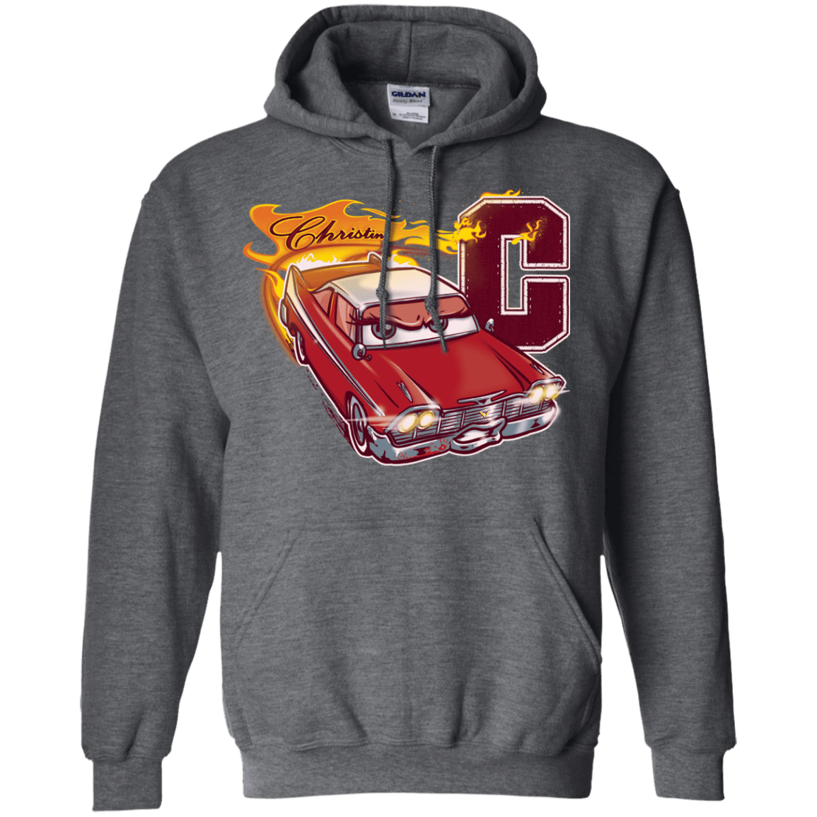 Sweatshirts Dark Heather / Small Fury And Fire Pullover Hoodie