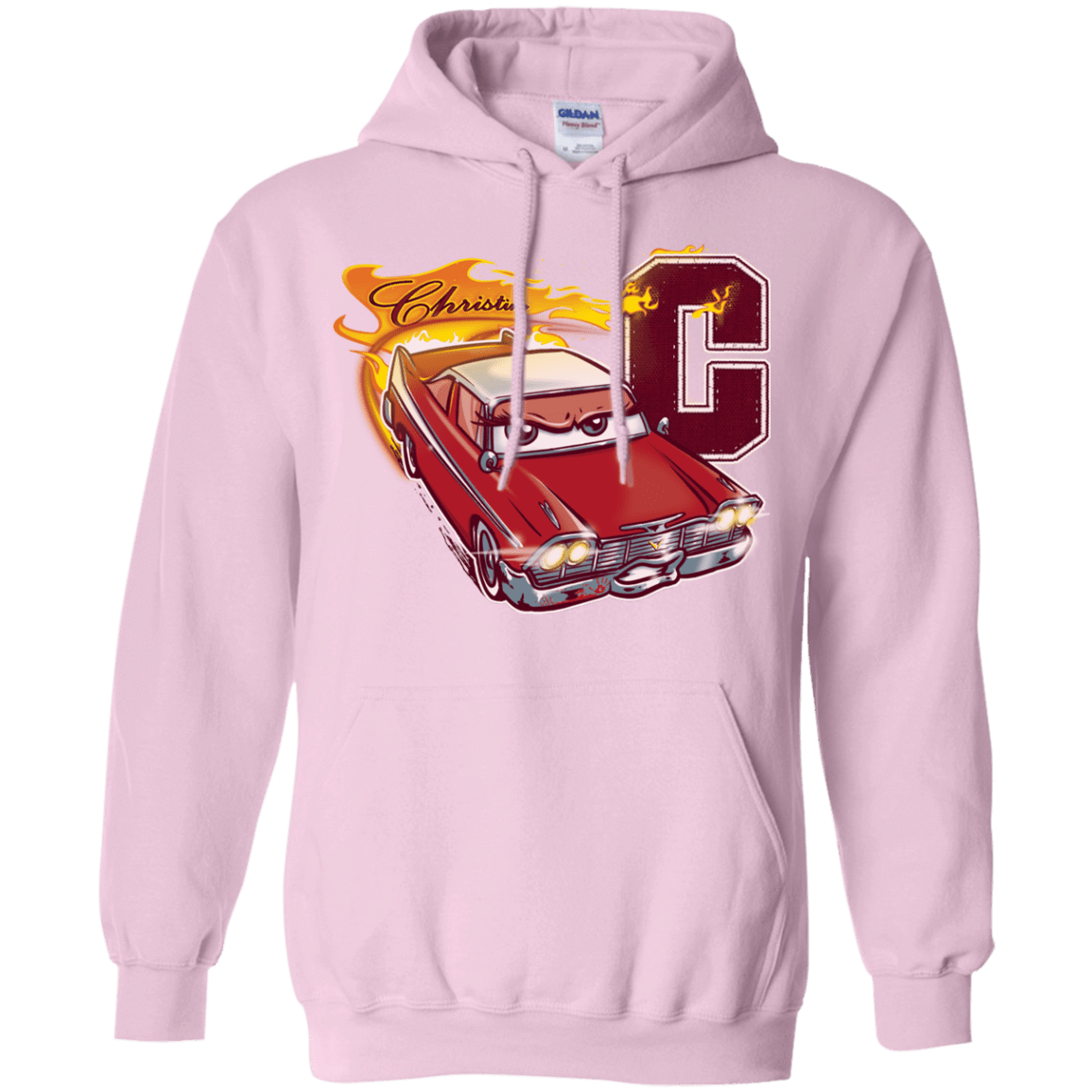 Sweatshirts Light Pink / Small Fury And Fire Pullover Hoodie