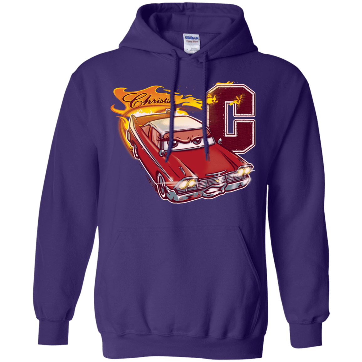 Sweatshirts Purple / Small Fury And Fire Pullover Hoodie