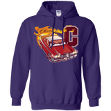 Sweatshirts Purple / Small Fury And Fire Pullover Hoodie