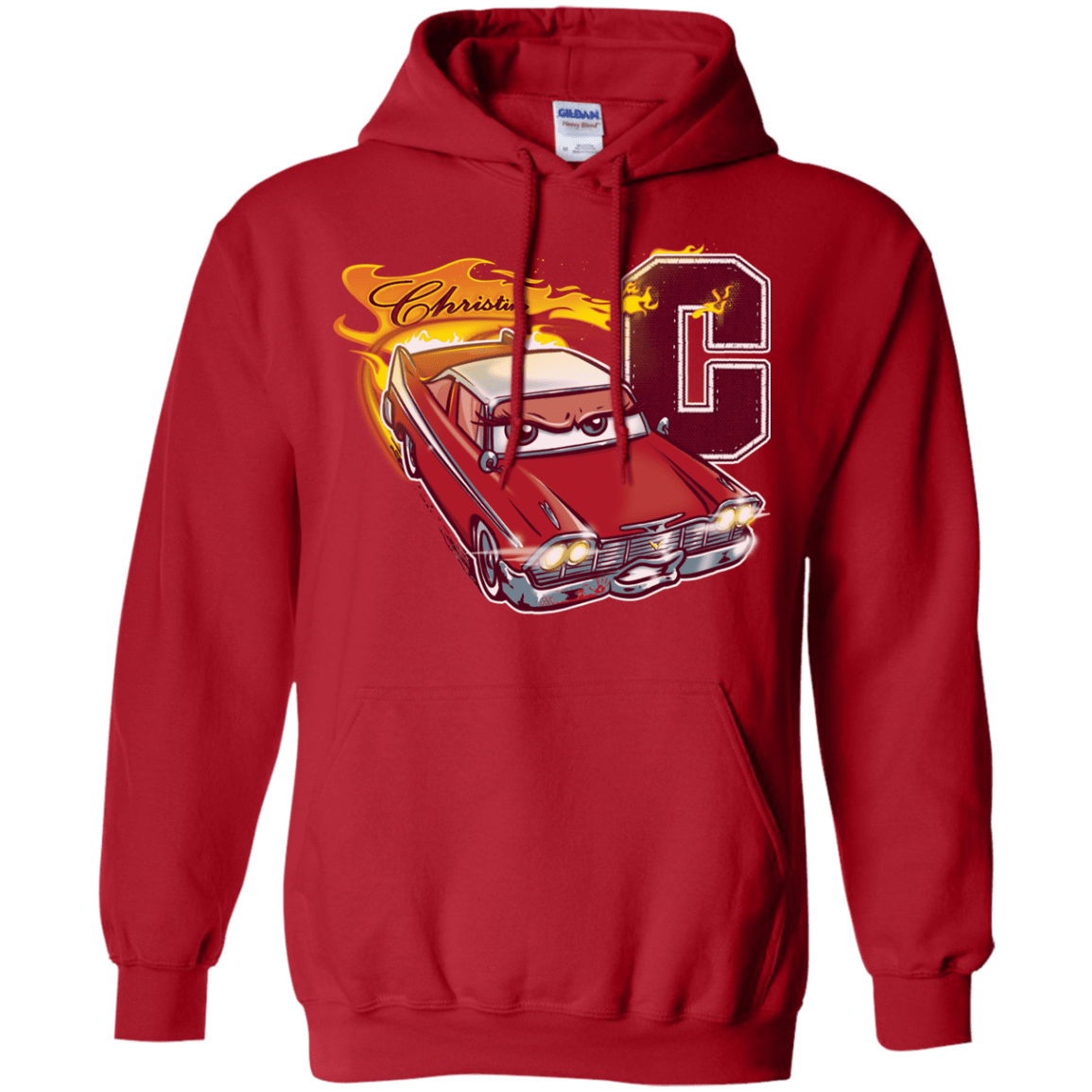 Sweatshirts Red / Small Fury And Fire Pullover Hoodie