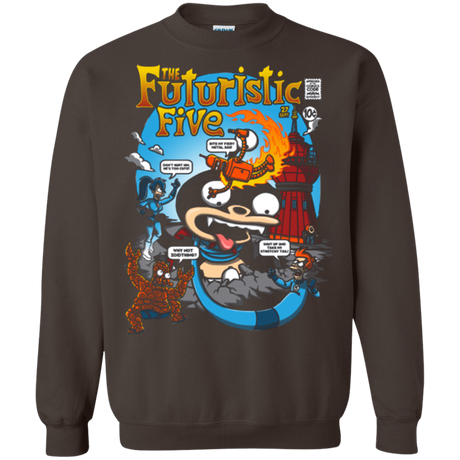Sweatshirts Dark Chocolate / S Futurama Fantastic 4 Crewneck Sweatshirt