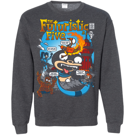 Sweatshirts Dark Heather / S Futurama Fantastic 4 Crewneck Sweatshirt