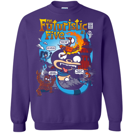 Sweatshirts Purple / S Futurama Fantastic 4 Crewneck Sweatshirt