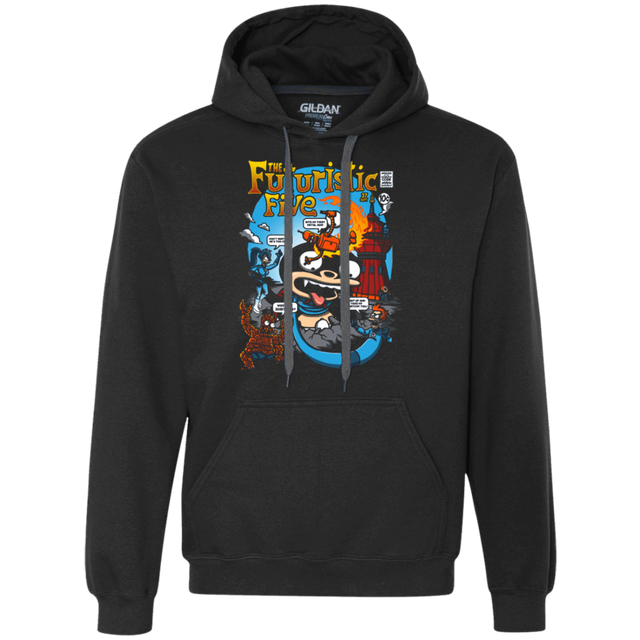Sweatshirts Black / S Futurama Fantastic 4 Premium Fleece Hoodie