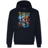 Sweatshirts Navy / S Futurama Fantastic 4 Premium Fleece Hoodie