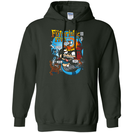 Sweatshirts Forest Green / S Futurama Fantastic 4 Pullover Hoodie