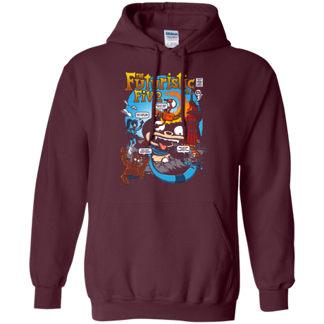 Sweatshirts Maroon / S Futurama Fantastic 4 Pullover Hoodie