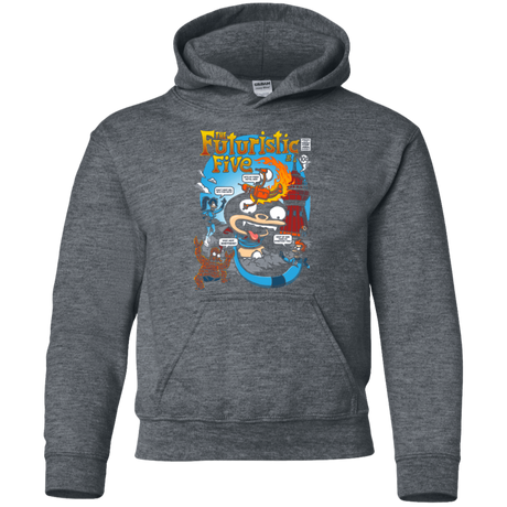 Sweatshirts Dark Heather / YS Futurama Fantastic 4 Youth Hoodie