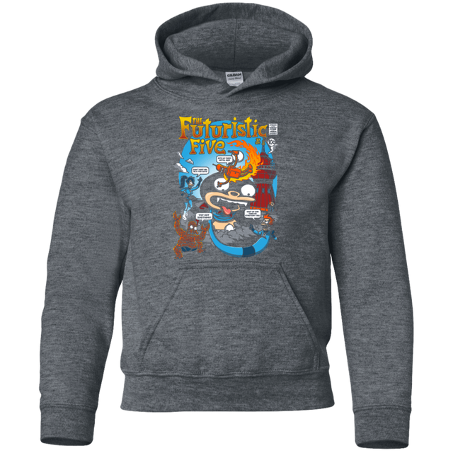 Sweatshirts Dark Heather / YS Futurama Fantastic 4 Youth Hoodie