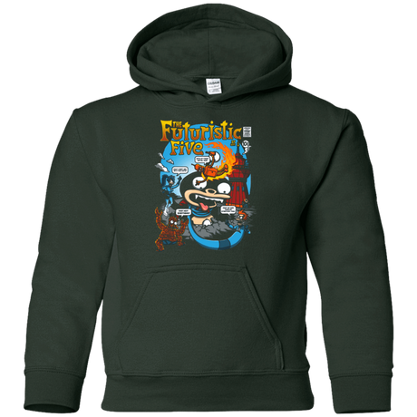 Sweatshirts Forest Green / YS Futurama Fantastic 4 Youth Hoodie