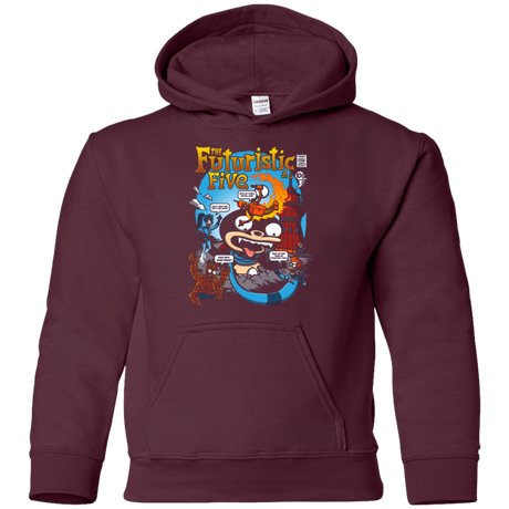 Sweatshirts Maroon / YS Futurama Fantastic 4 Youth Hoodie