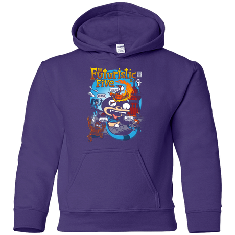 Sweatshirts Purple / YS Futurama Fantastic 4 Youth Hoodie