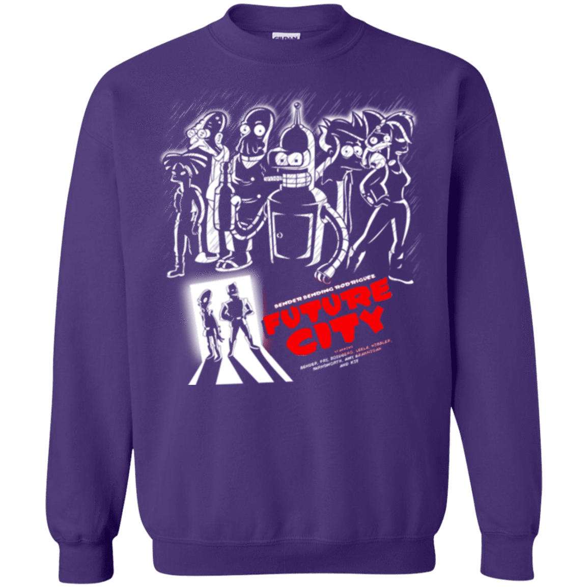 Sweatshirts Purple / Small Future City Crewneck Sweatshirt