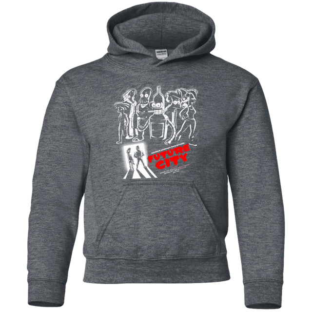 Sweatshirts Dark Heather / YS Future City Youth Hoodie