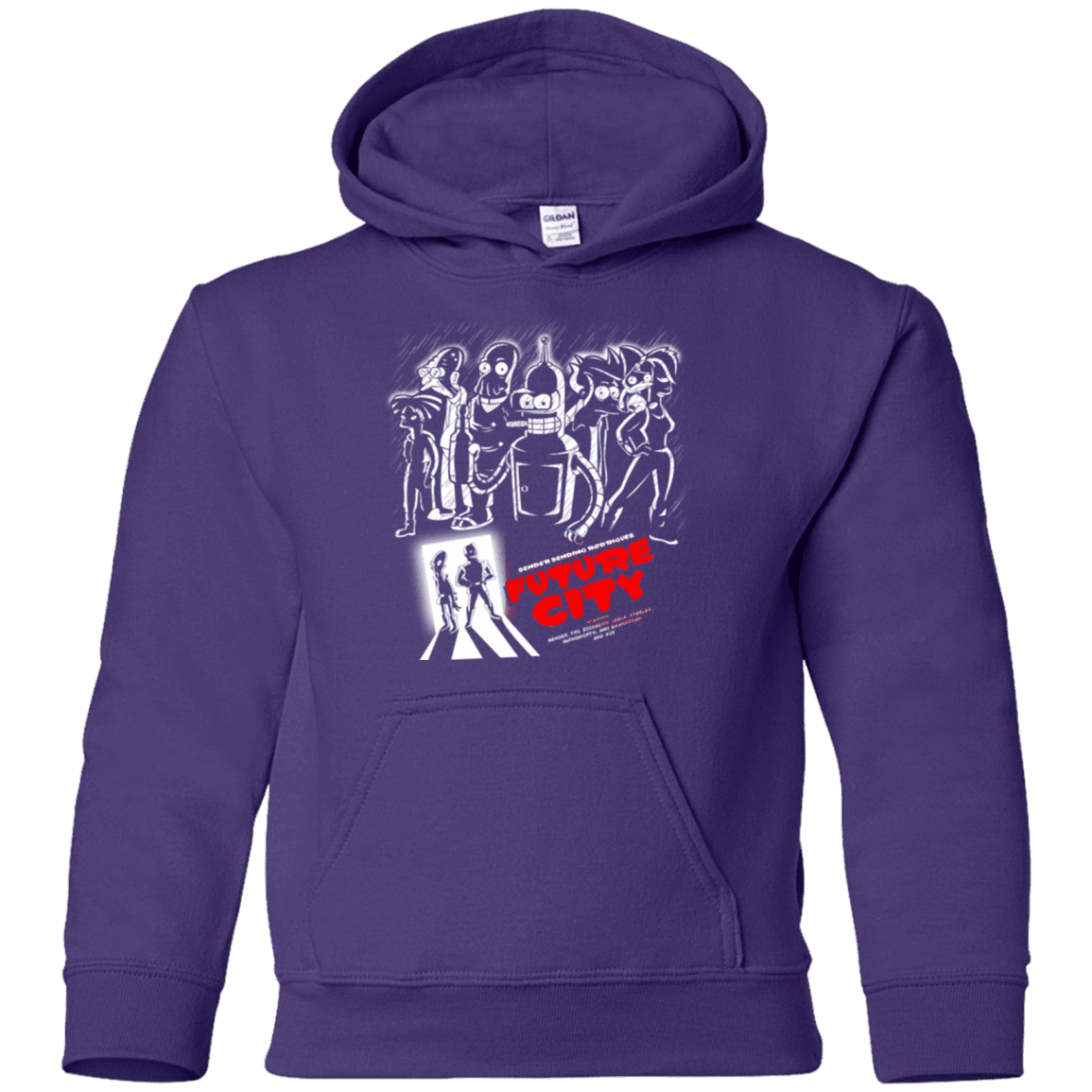 Sweatshirts Purple / YS Future City Youth Hoodie