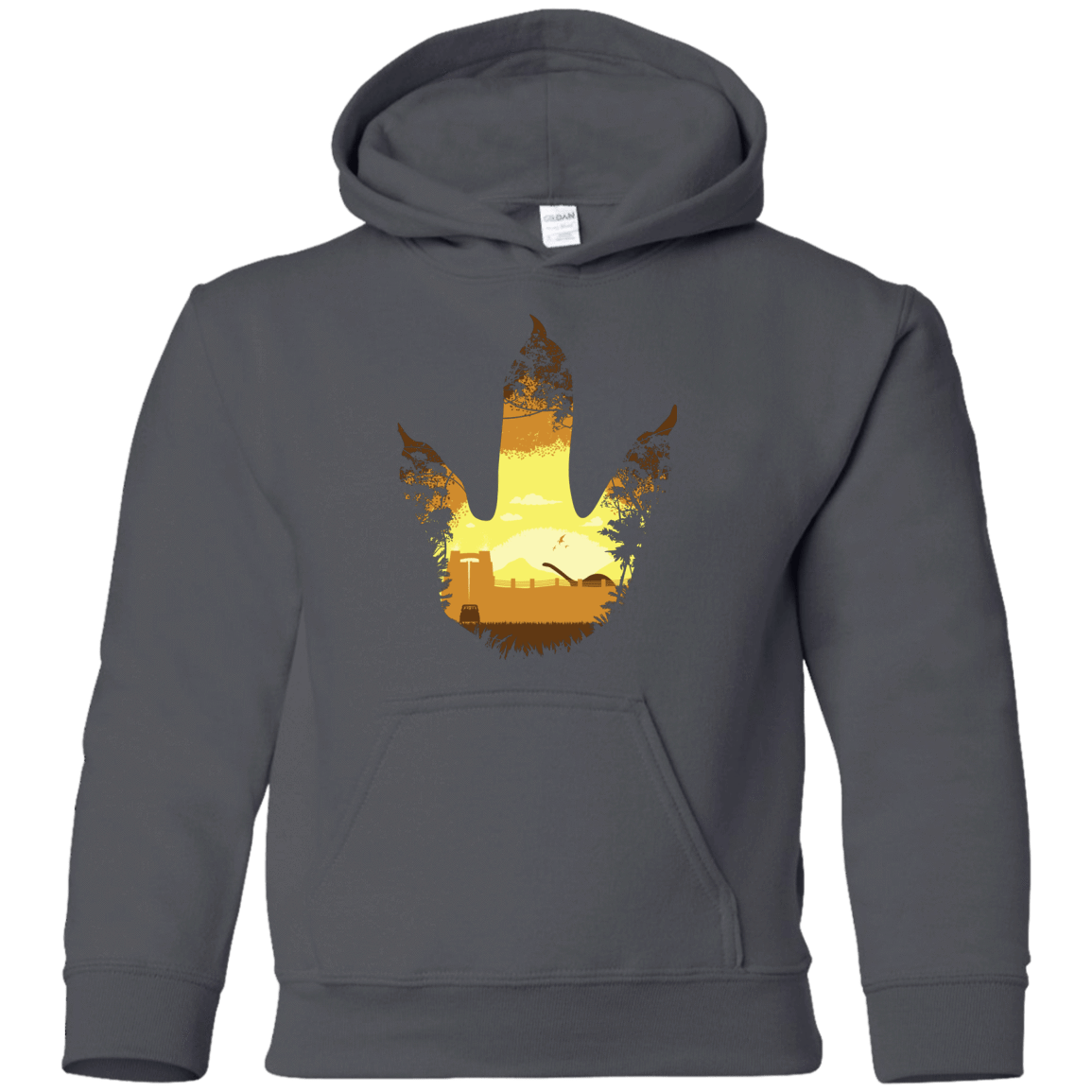 Sweatshirts Charcoal / YS Future Footprints Youth Hoodie