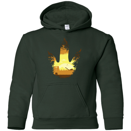 Sweatshirts Forest Green / YS Future Footprints Youth Hoodie