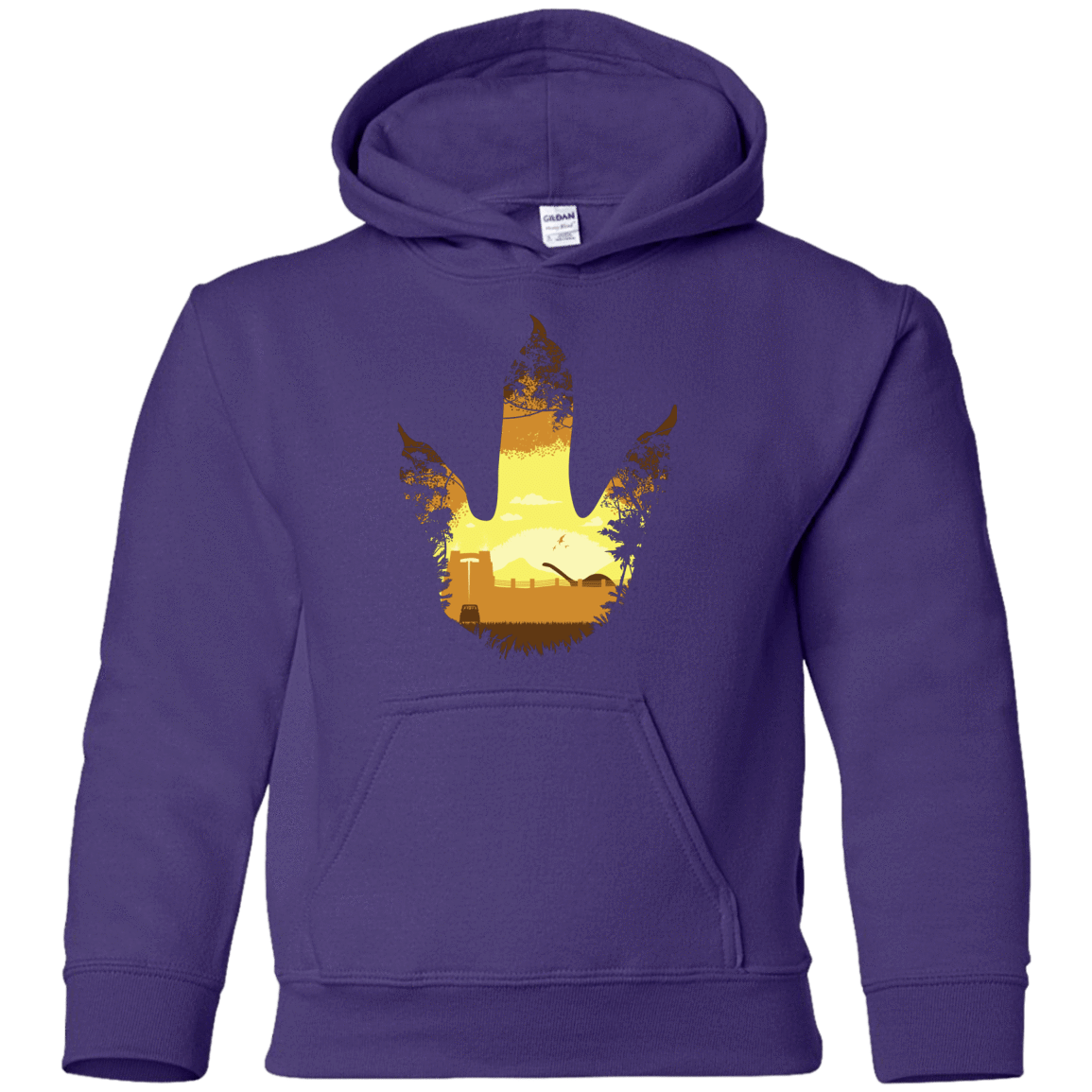 Sweatshirts Purple / YS Future Footprints Youth Hoodie