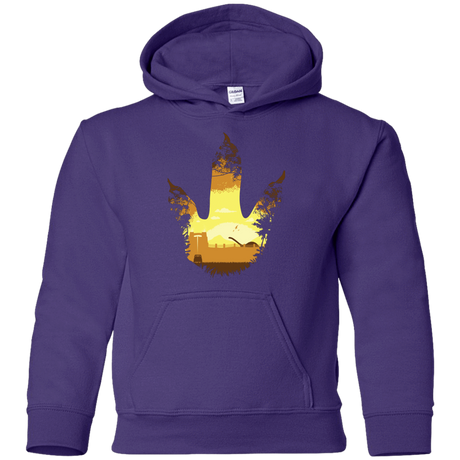 Sweatshirts Purple / YS Future Footprints Youth Hoodie