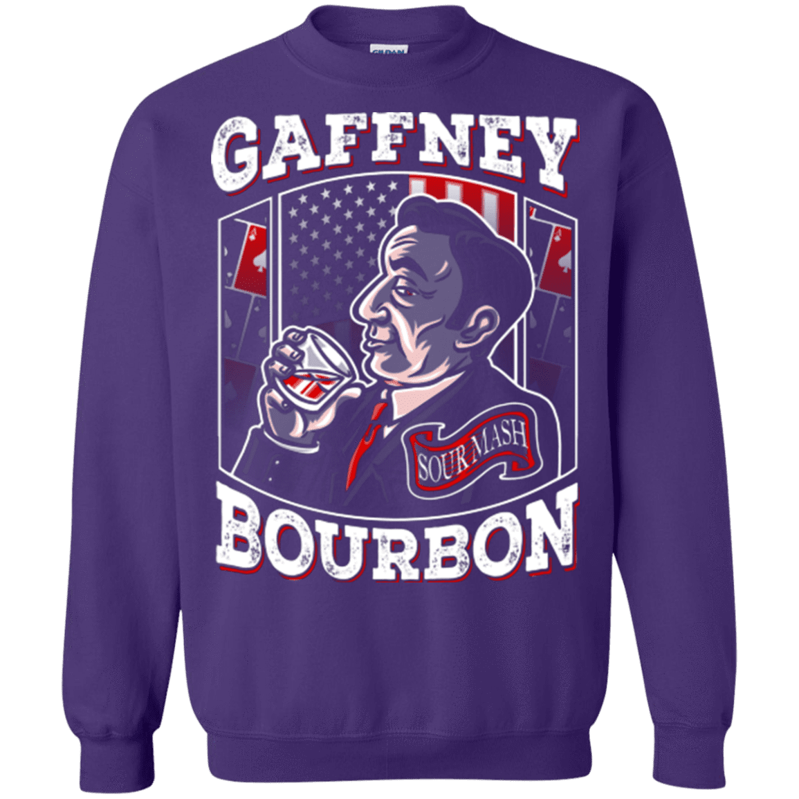 Sweatshirts Purple / Small Gaffney Bourbon Crewneck Sweatshirt