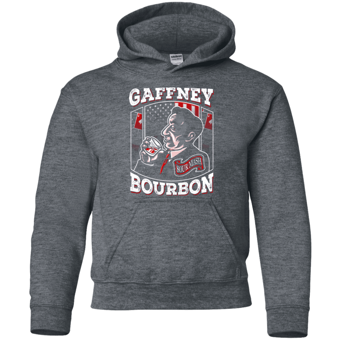 Sweatshirts Dark Heather / YS Gaffney Bourbon Youth Hoodie