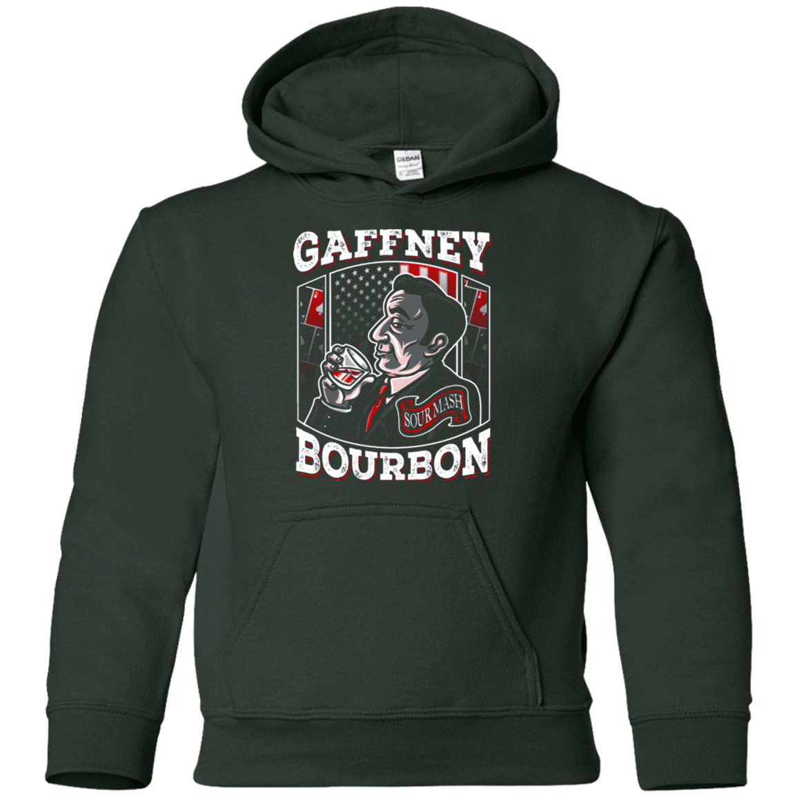 Sweatshirts Forest Green / YS Gaffney Bourbon Youth Hoodie
