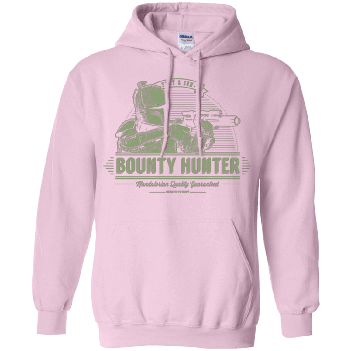 Sweatshirts Light Pink / Small Galactic Bounty Hunter Pullover Hoodie