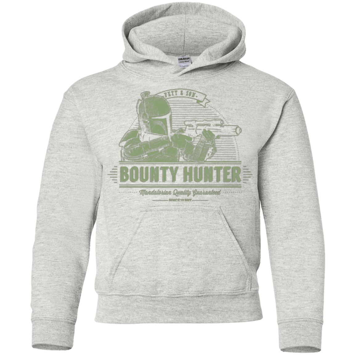 Sweatshirts Ash / YS Galactic Bounty Hunter Youth Hoodie