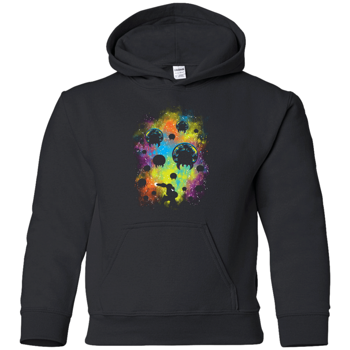 Sweatshirts Black / YS Galactic Warrior Youth Hoodie