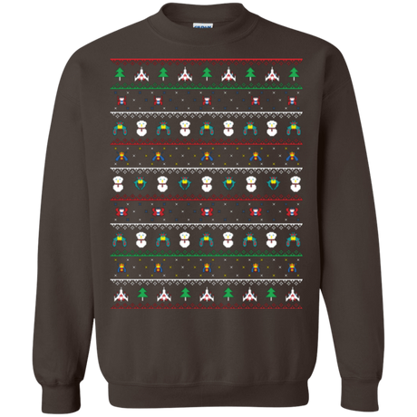 Sweatshirts Dark Chocolate / Small Galaga Christmas Crewneck Sweatshirt