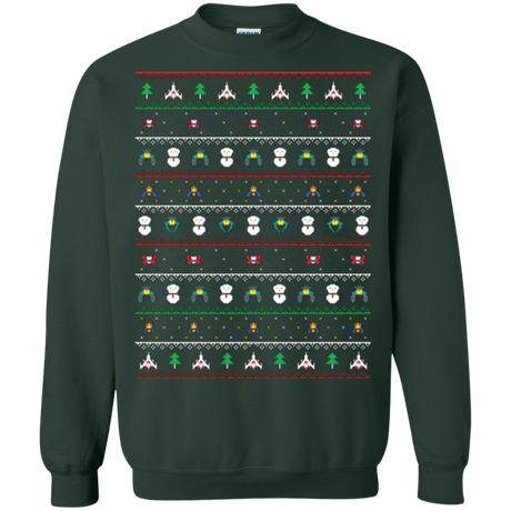 Sweatshirts Forest Green / Small Galaga Christmas Crewneck Sweatshirt