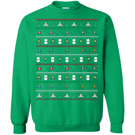 Sweatshirts Irish Green / Small Galaga Christmas Crewneck Sweatshirt
