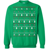 Sweatshirts Irish Green / Small Galaga Christmas Crewneck Sweatshirt