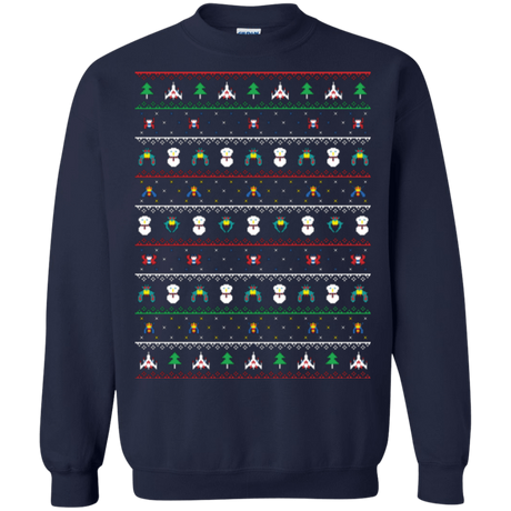Sweatshirts Navy / Small Galaga Christmas Crewneck Sweatshirt