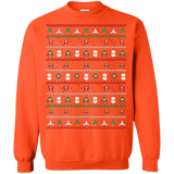 Sweatshirts Orange / Small Galaga Christmas Crewneck Sweatshirt