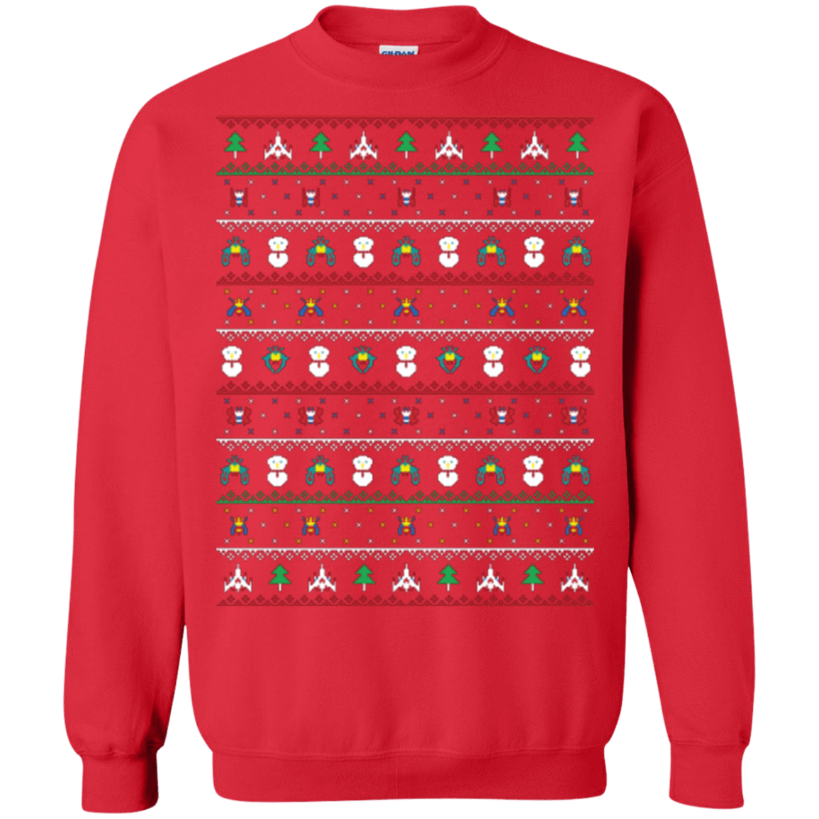 Sweatshirts Red / Small Galaga Christmas Crewneck Sweatshirt