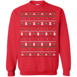 Sweatshirts Red / Small Galaga Christmas Crewneck Sweatshirt