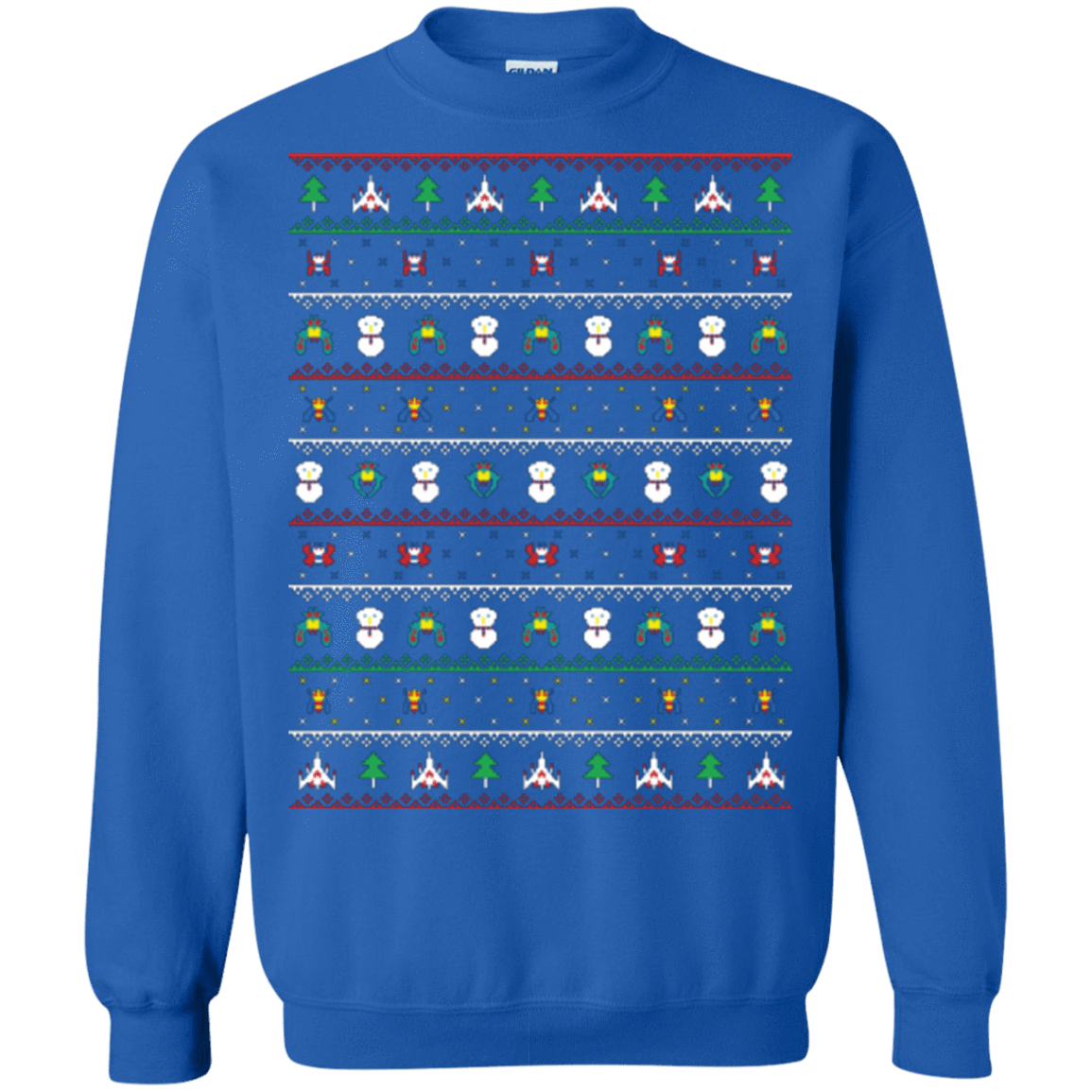 Sweatshirts Royal / Small Galaga Christmas Crewneck Sweatshirt