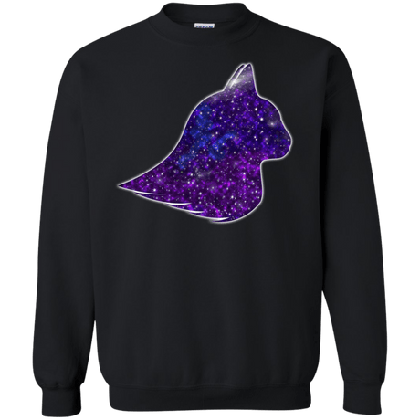 Sweatshirts Black / S Galaxy Cat Crewneck Sweatshirt