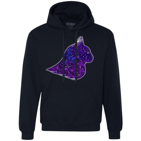 Sweatshirts Navy / S Galaxy Cat Premium Fleece Hoodie