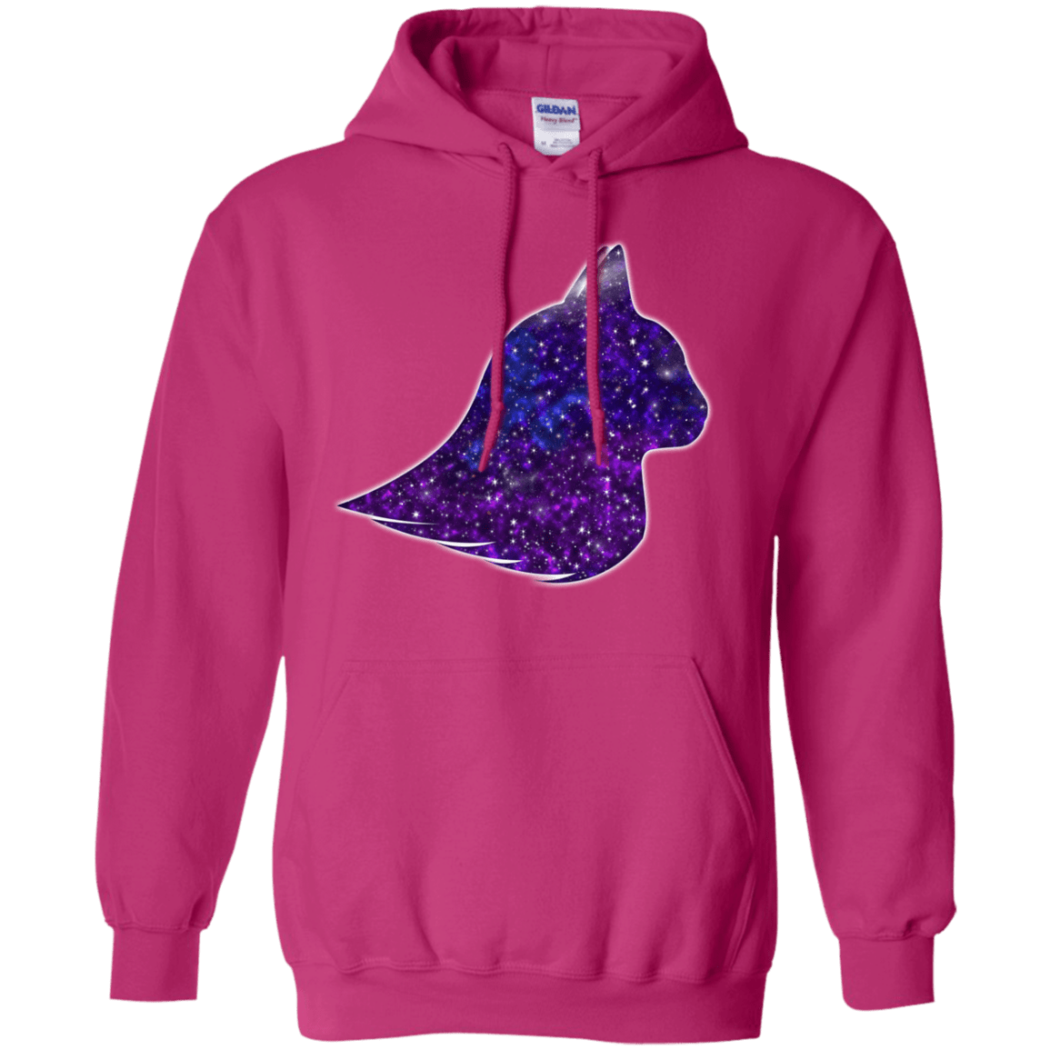 Sweatshirts Heliconia / S Galaxy Cat Pullover Hoodie
