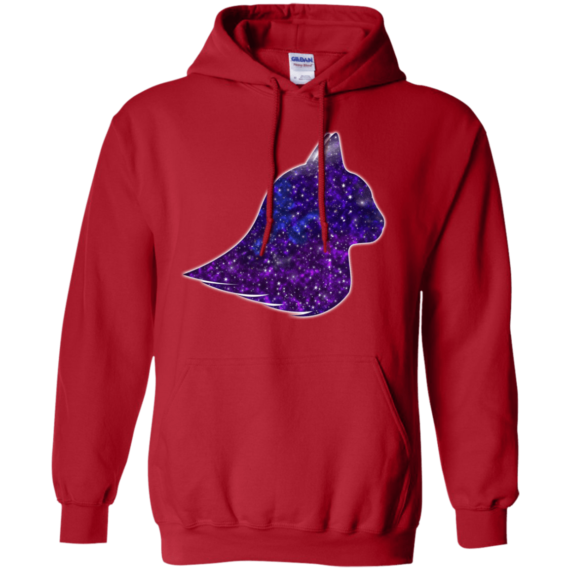 Sweatshirts Red / S Galaxy Cat Pullover Hoodie