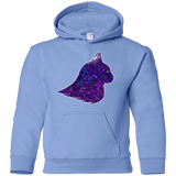 Sweatshirts Carolina Blue / YS Galaxy Cat Youth Hoodie