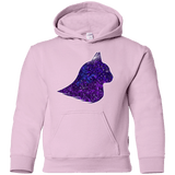 Sweatshirts Light Pink / YS Galaxy Cat Youth Hoodie