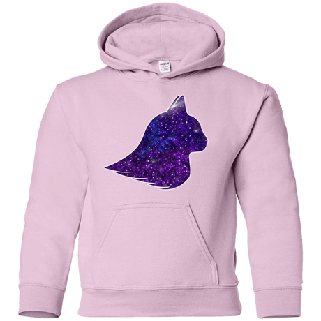 Sweatshirts Light Pink / YS Galaxy Cat Youth Hoodie