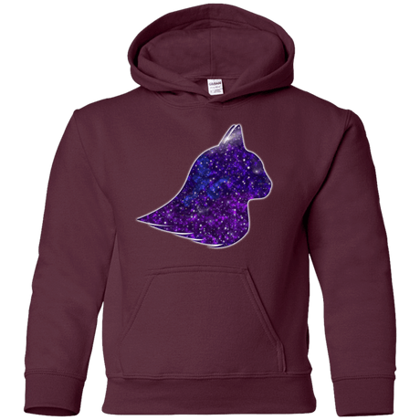 Sweatshirts Maroon / YS Galaxy Cat Youth Hoodie